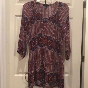 Red, white and blue tunic